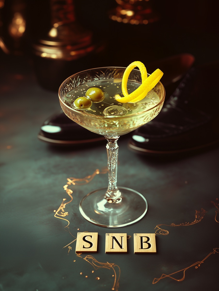 Black Loafer Lounge Lifter pairing — black loafers with a refined cocktail by Shoes & Booze