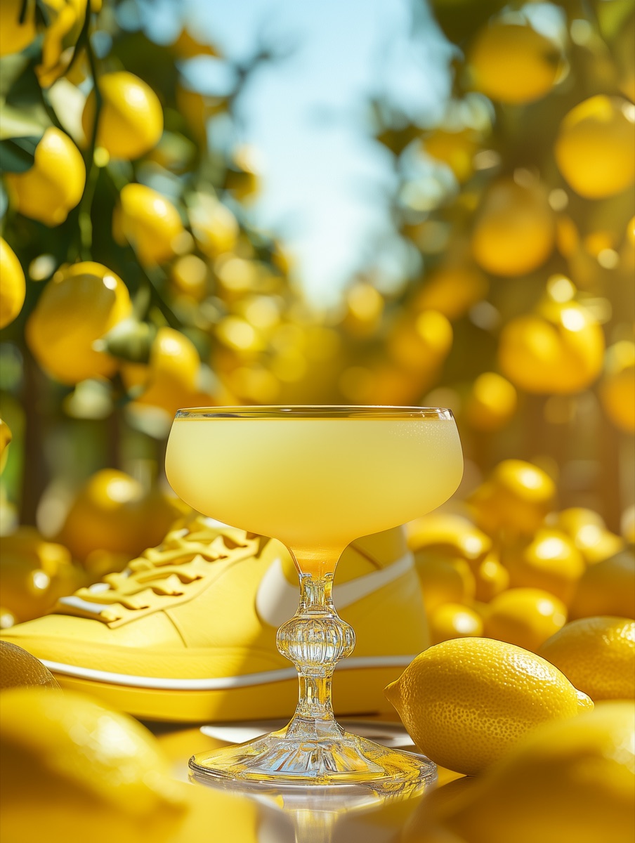 Trendsetter Twist pairing — statement shoes with a twisted classic cocktail by Shoes & Booze